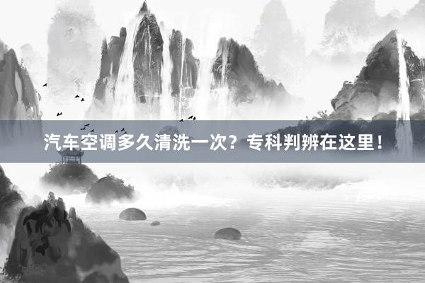 汽车空调多久清洗一次？专科判辨在这里！